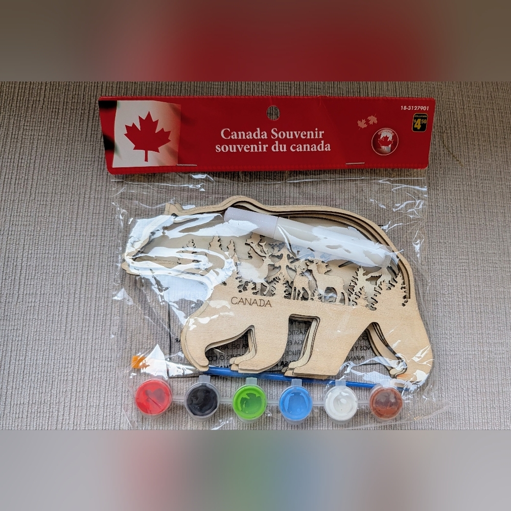 Canada Souvenir Bear Painting Kit